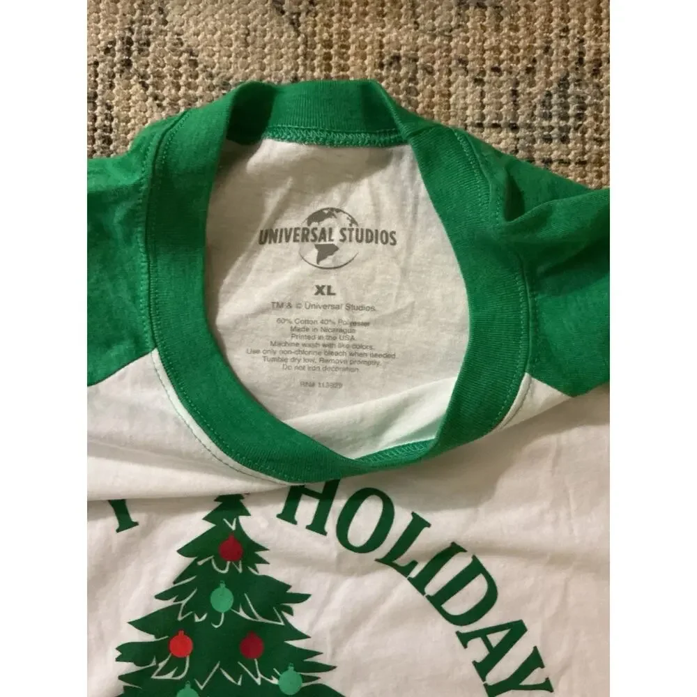 Universal Studios Hollywood Happy Holidays Long Sleeve Jeresy (XL) Shirt NEW!